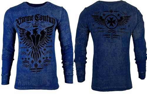 Xtreme Couture by Affliction Men's Thermal Shirt Intensity2