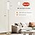 Ambimall Floor Lamp for Living Room with 3 Color Temperatures Bulb, 64" Standing lamp with Linen lampshade for Bedroom, Minimalist Pole Lamp, Beige Shade & Gold Pole
