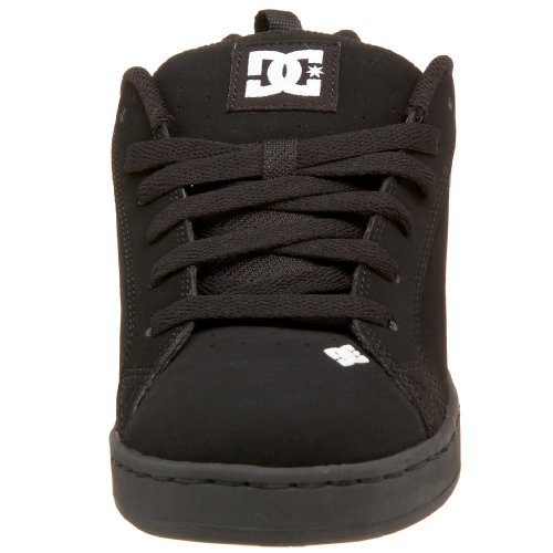 DC Shoes DC Men's Court Graffik Sneaker,Black/White/M.Silver,11 M, 11 M US