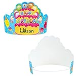Pack of 36 Birthday Crowns for Kids - Colorful Paper Party Hats for Students Classroom School VBS Party Supplies - Image 4