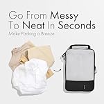 (Not Made In China) 6 Set Compression Packing Cubes For Travel, Suitcase and Luggage Space Saver Organizer Bags, Lightweight, Waterproof, Durable - Image 5