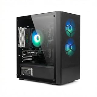 STGSivir PC Gaming Fisso, Computer Gaming, Xeon E5 fino a 3.4GHz, GeForce GT 740 4G GDDR5, 32GB RAM, 1TB SSD, WIFI 6, BT 5.0, ventole RGB x3 Windows11 Pro