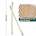 1000pcs Bamboo Cotton Swabs Double Round Cotton Buds with Wooden(5 Pack of 200)