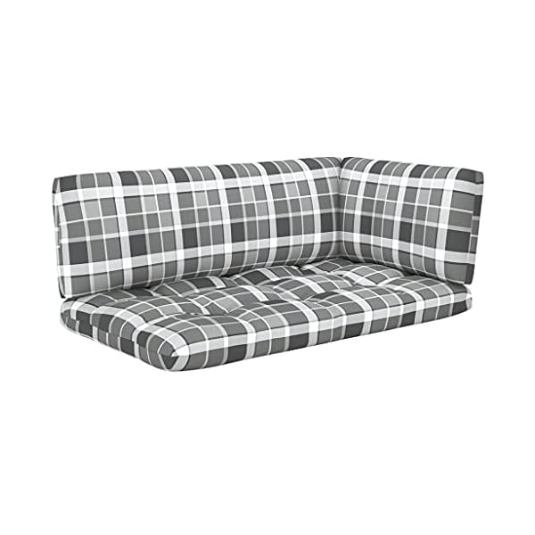 MUSEVANE 4-TLG. Paletten-Lounge-Set mit Kissen Kiefernholz Imprägniert – Bild 5