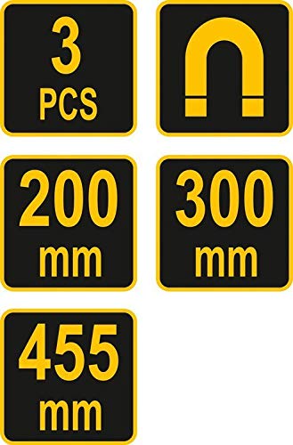 Vorel Magnetic Tool Holder 3 Pieces Set Size 200-455mm Magnetic Strips (V 57830), Gold - Image 3