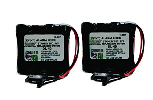 2pc Stanley Security Systems VPDBB, DL-40 Door Lock Battery