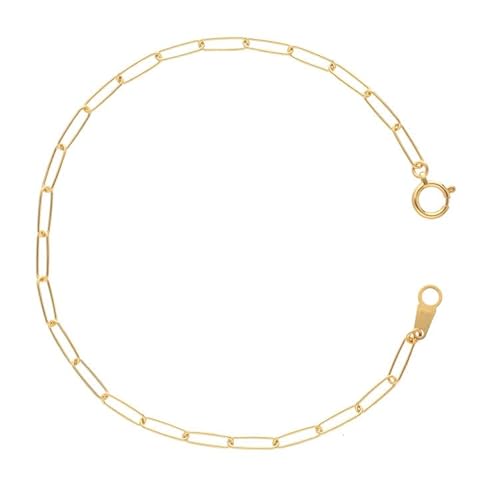 K18 トラックチェーン 0.5φ ブレスレット 18cm ※沖縄への配送不可