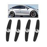 4PCS Car Door Edge Guards Strip,Stylish Zinc Alloy Car Door Protector Edge Guards with American Flag Icons,Universal Doors Ding Protector for Avoiding Scratches and Dents