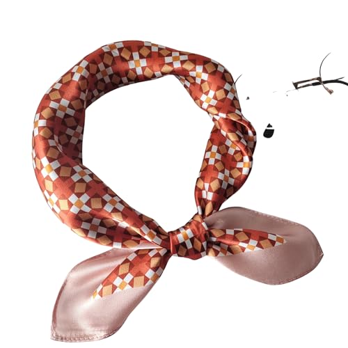 100% Mulberry Square Silk Scarf - Neckerchief Headscarf Gift Packed - 21