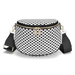 Woven Black White Checkered