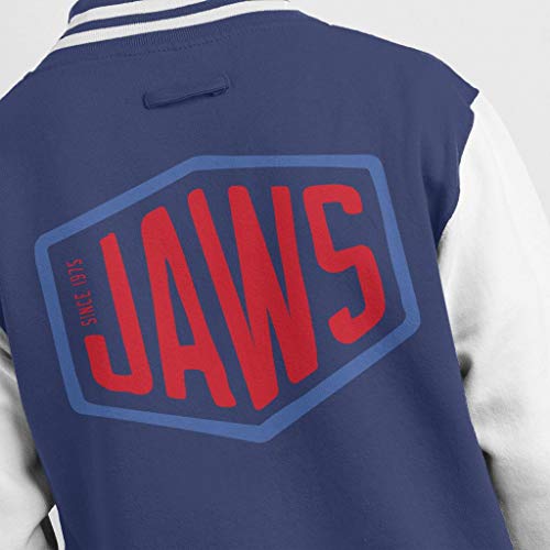 Blouson Varsity Jaws Since 1975 Men's All+Every Red Text Retro - 4