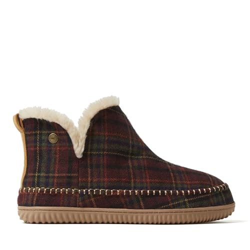 Image of Dearfoams Men's Memory Foam Indoor House Slippers Brixen Ankle Boot House Shoes - Gifts for Men