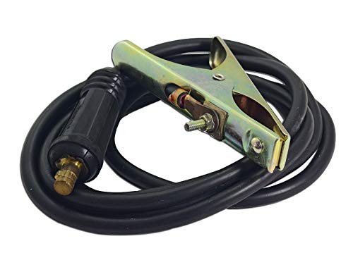 RIVERWELD Pince de Masse 300A + Câble 25 mm² avec Connecteur DKJ35-50 mm² - Longueur 3 Mètres - Pour Poste à Souder MMA/ARC
