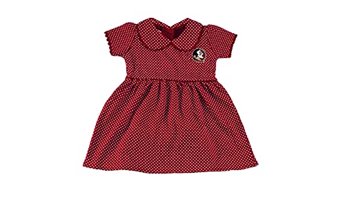 Two Feet Ahead Florida State Seminoles Baby Girl Peter Pan Collar Style Dress For Infants Newborn Baby Girl (Florida State Seminoles,12 Months) #TOP1