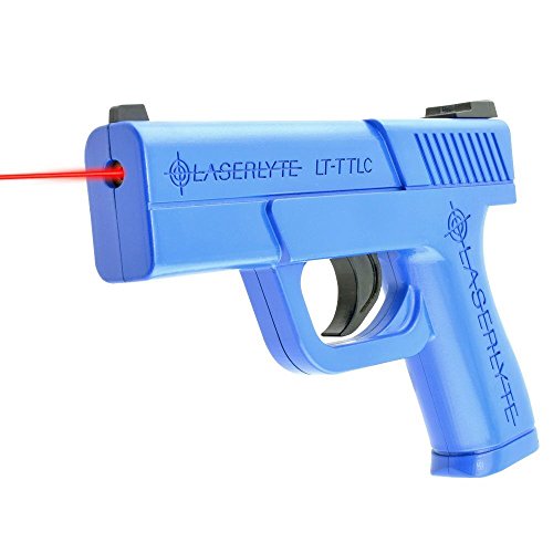 LaserLyte LT-TTLC Laser Trainer Pistol Compact Glock 43 with Realistic Size, Weight, Feel and Resetting 5.5lb Trigger Pull for Accuracy and Recoil Training