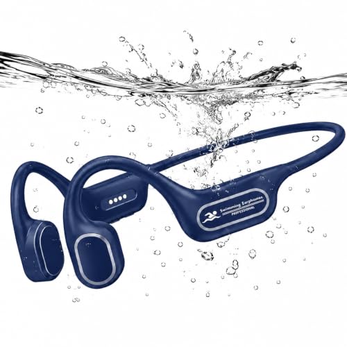 Image of Swimming Headphones Underwater, Open Ear Lap Swimming Earbuds Bluetooth6.0