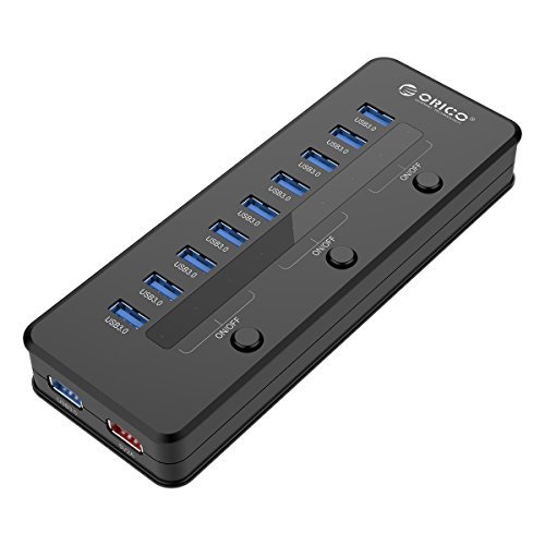 ORICO 10 Port USB3.0 Hub with One Charging Port for Windows / Linux / Mac OS (H10C1-U3)