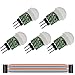 Produktbild Youmile 5PACK IR Human Sensor AM312 Mini-Detektormodul HC-SR312 Pyroelektrischer Infrarot-PIR-Bewegungsmelder Automatischer DC 2,7 bis 12 V für Arduino 2 A1U2 mit Dupont-Draht