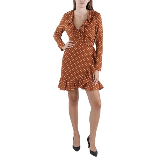 Robe décontractée chic col en V plongeant manches longues style casual BCBGeneration