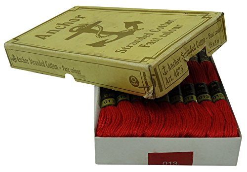 Image of Cross Stitch Hand Embroidery Thread Stranded Cotton Craft Sewing Floss 25 Skeins-Maroon