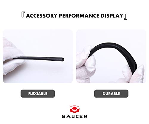 Image of SAUCER Replacement Rubber Earsocks Temple Sleeve Rubber Kit for Oakley Radar EV Advancer | Path(AF) | Pitch | Sunglass