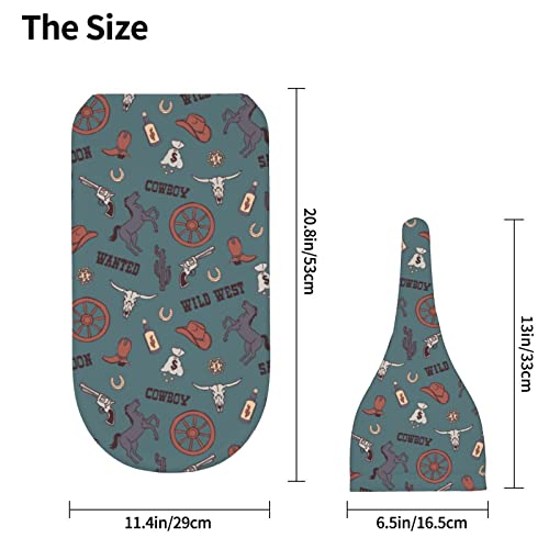Image of Retro Western Swaddling Blanket for Baby, Unisex Baby Stuff with Hat