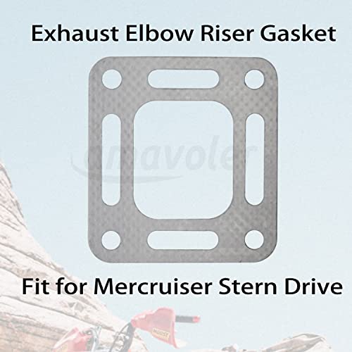Image of Exhaust Elbow Riser Gasket 18-2849-1 27-818832 27-863726 27-87105 (2 Pcs) Fit for Mercruiser Stern Drive.