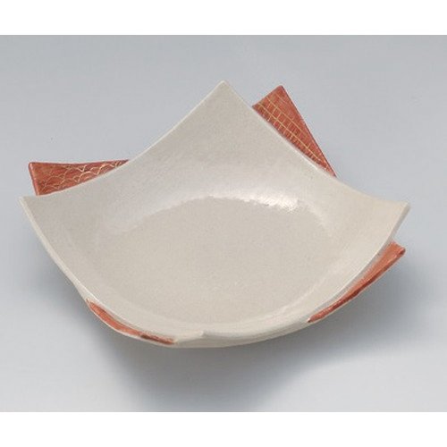 Amazon.co.jp: 赤絵重ね皿 (大) [ 20.4 x 20.4 x 5.8cm 530g ] 【 角皿