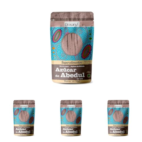 DRASANVI Azúcar de Abedul Puro| Xilitol Bajo en Calorías | para Proteger el Esmalte de los Dientes y las Encías | Edulcorante 100% Natural Bajo Índice Glucémico | Superalimento cero Calorías | 300 g