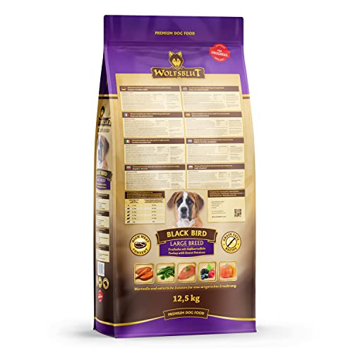 Wolfsblut - Black Bird Large Breed - 12,5 kg - Truthahn - Trockenfutter - Hundefutter - Getreidefrei