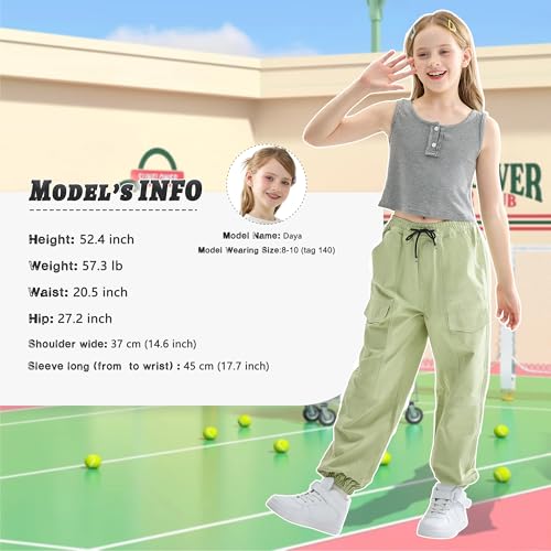 Image of Kids Cotton Jogger Cargo Pants for Boy's Girls' Loose Street Hip Hop Dance