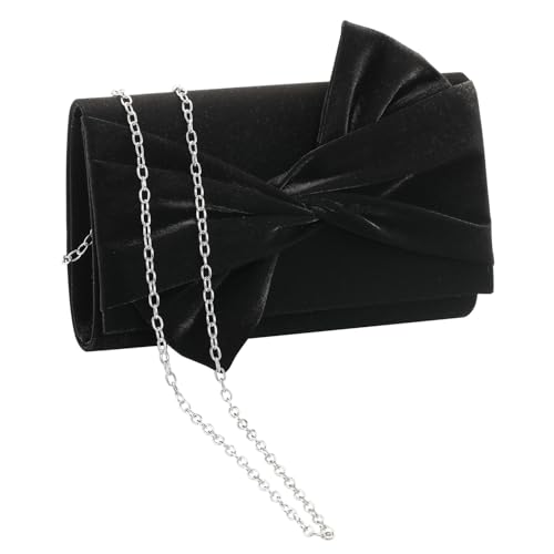 Image of WALLYN'S Satin Clutch purse evening bag for women party wedding handbag
