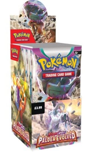 Pokemon TCG Paldea Evolved Booster Box (18 Packets) Toys & Games
