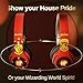 Harry Potter Gryffindor Bluetooth Headphones with Built in Mic | Officially Licensed Wireless Headphones, Foldable Headset | Harry Potter Gifts for Women, Men, Teens, Kids & All Fans of Gryffindor