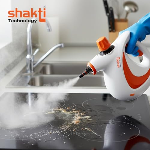 Image of Shakti Technology Steam Blast Multi-Purpose Steam Cleaner for Home - Kills 99.9% Germs - 1000W High Pressure Power for Tough Grease, Kitchen Chimney & Car Detailing