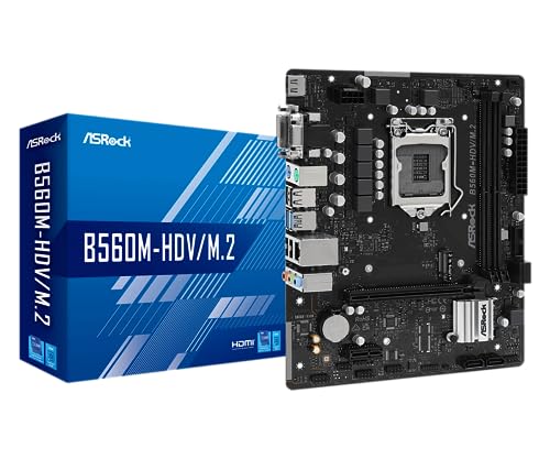 B560M-HDV M2 - motherboard - micro ATX - LGA1200 Socket - B560 Mainboard - Intel B560 - Intel LGA1200 socket - DDR4 RAM - Micro-ATX