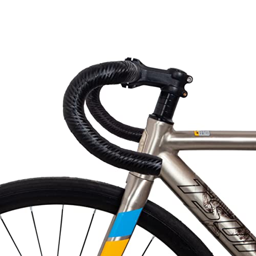 Vxm Bicycle Handlebar Tape, Carbon Fiber Pu&Eva Road Bike Bar Tape Non-Slip Cycling Handle Wraps For Mountain Bike 2 Rolls Per Set (Black) #TOP2