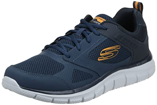 Skechers Herren Track - Syntac Sneakers,Sports Shoes, Navy, 43 EU