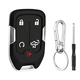 5 Button Key Fob Case for Chevy Silverado GMC Sierra 1500 2500 HD 3500 HD 2019 2020 2021 2022 2023