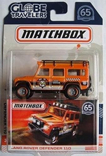 Matchbox Land Rover Defender 110 Naranja miniatura 1