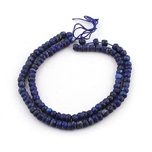 Lapis roundelle beads fil de perles de 5mm-6mm pour fabriquer un cadeau fait main unique