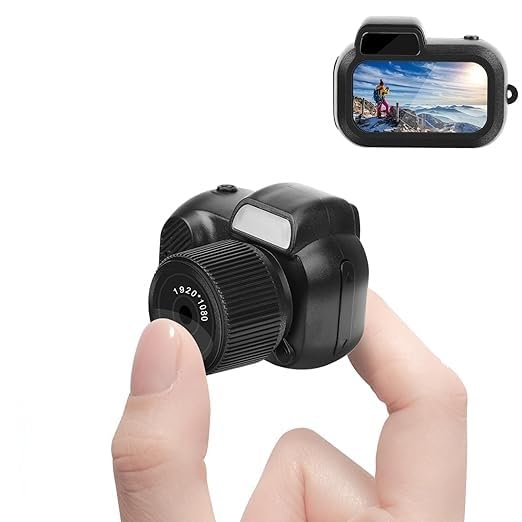 FREDI HD PLUS Mini HD Digital Video Camera | Full HD 1080P Recording | 0.96-Inch Display | One-Touch Photo & Video | Loop Recording | Supports 32GB TF Card | Compact Portable Camera