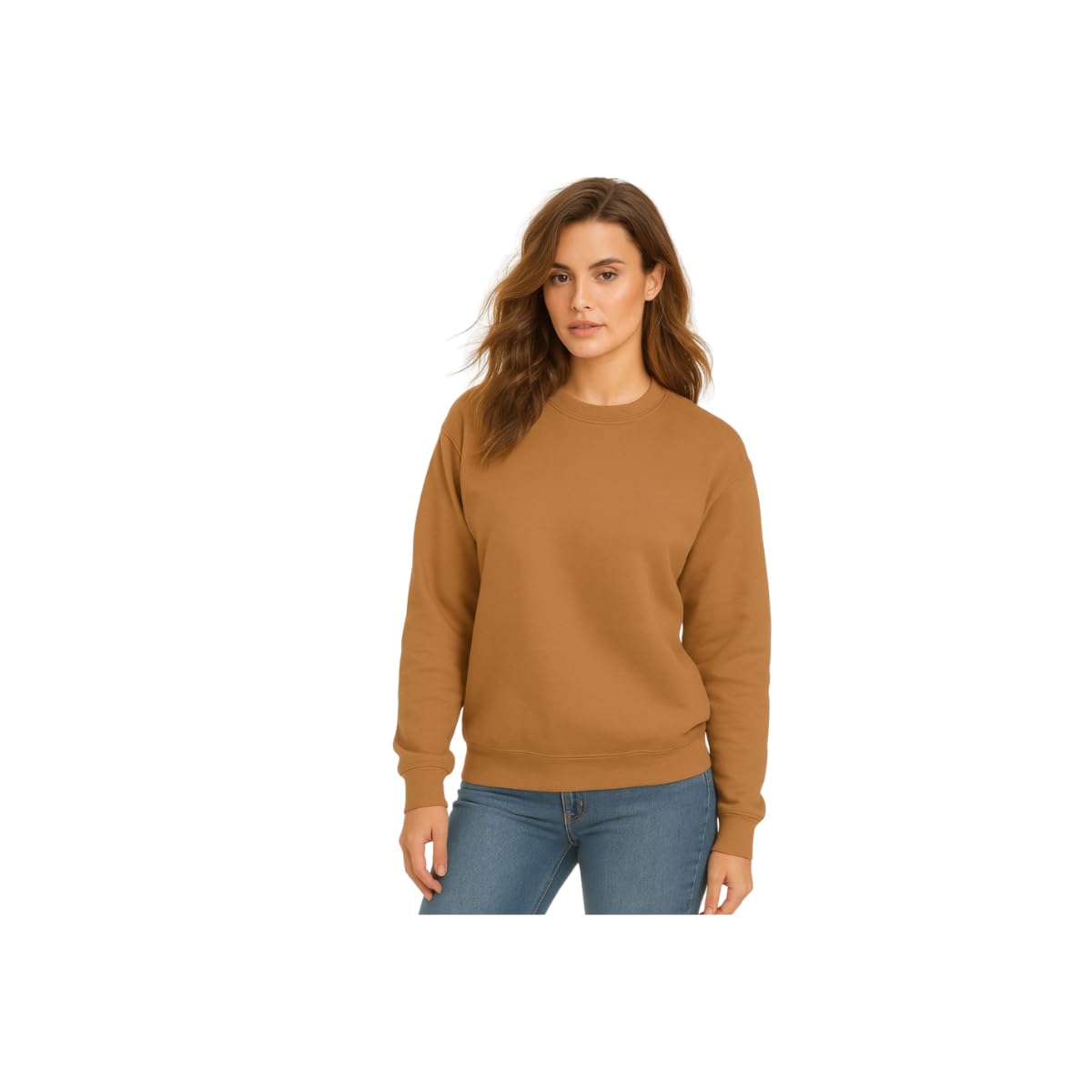 Casaco Moletom Gola Redonda Feminino Careca Blusa De Frio
