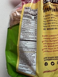 Generic Canyon Bakehouse Gluten Free Bread Multigrain ~ 100% Whole Grain Bread ~ Dairy, Soy and Nut Free ~ 2 Loaves Total