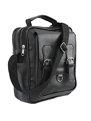 Bolsa Masculina Transversal 100% Couro Legitimo (Preto)