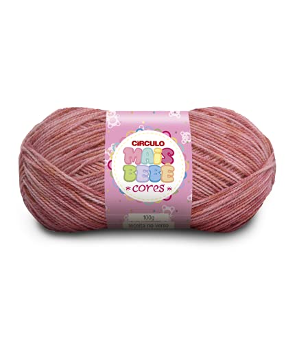 Mais Bebe Cores Yarn by Circulo – 100% Acrylic (Pack of 1 Skein) - 3.52 oz, 546.80 yds – Sport – Color 9093