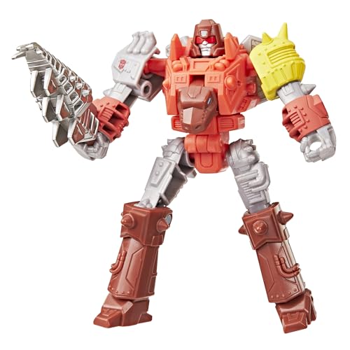 Transformers CYBERWORLD Dinobot Snarl Cyber Changers 4-Inch Action Figure, Quick Change to Dino Mode, Robot Toys for Boys and Girls 6 and Up