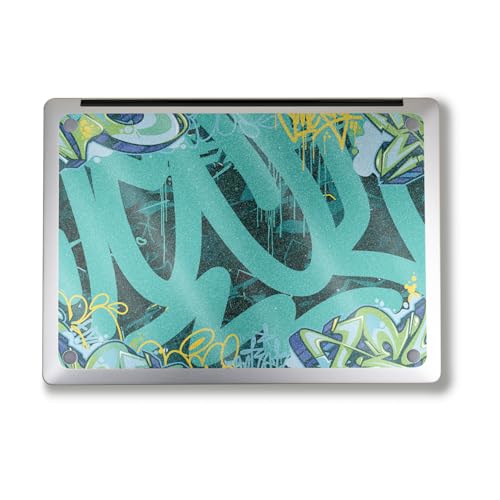 Image of Glossy Glitter Laptop Skin Compatible with Alienware M18 R2 (2024) - CyanTag - Premium 3M Vinyl Protective Wrap Decal Cover - Easy to Apply | Crafted in The USA by MightySkins