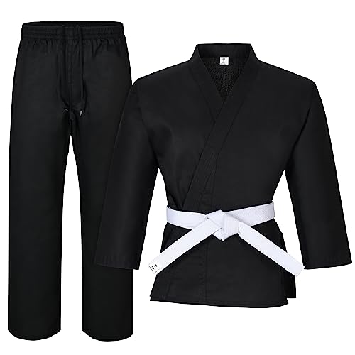 Macs Karate Gi Martial Arts Elastic Drawstring Karate Uniform For Kids & Adult Lightweight Student Gi With Free Belt 000 thumb #1