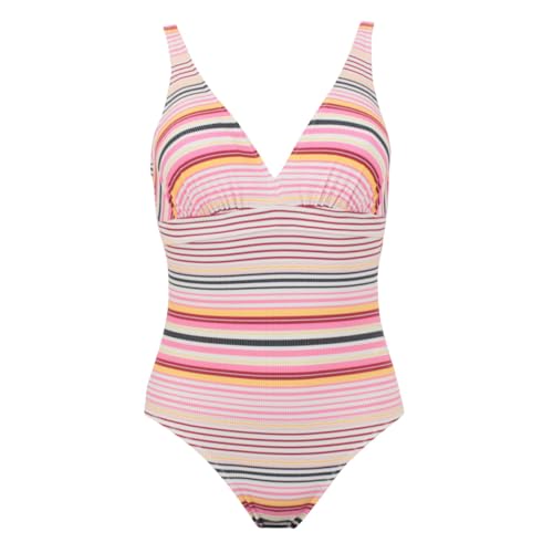 Maillot de bain 1 pièce pour spa et plage Alma rose coupe sous poitrine